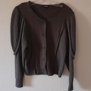 Womens Tildon Dark Grey Cardigan Sweater